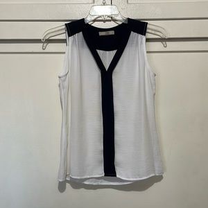 Banana Republic White Sleeveless Blouse